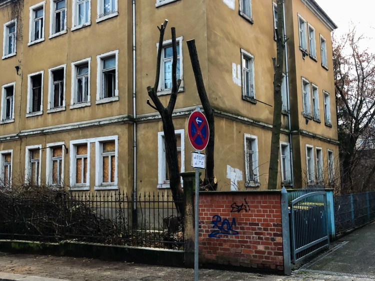 präzisionsfällung der Restbäume